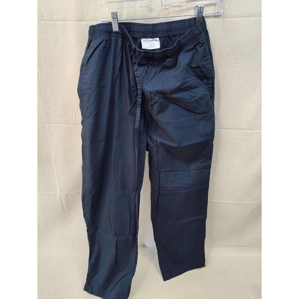 Amazon Essentials Mens Drawstring Elastic Waist Pants Navy Blue‎ Size Large